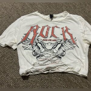 Windsor Cream and Red Graphic Tee